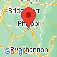 Map of Philippi, WV US